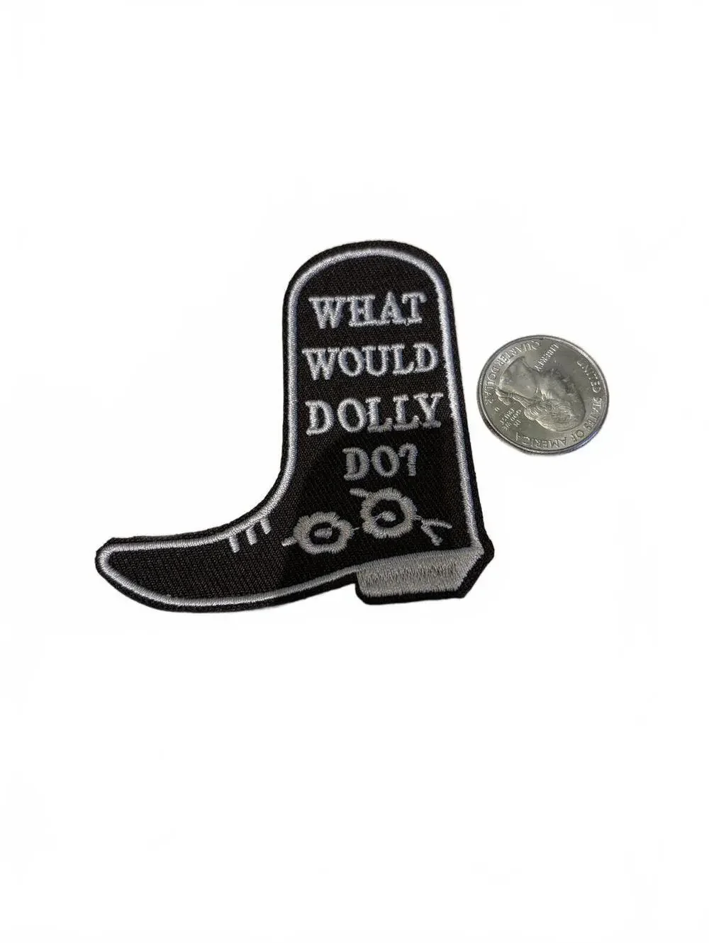 What Would Dolly Do? Cowboy Boot Patch